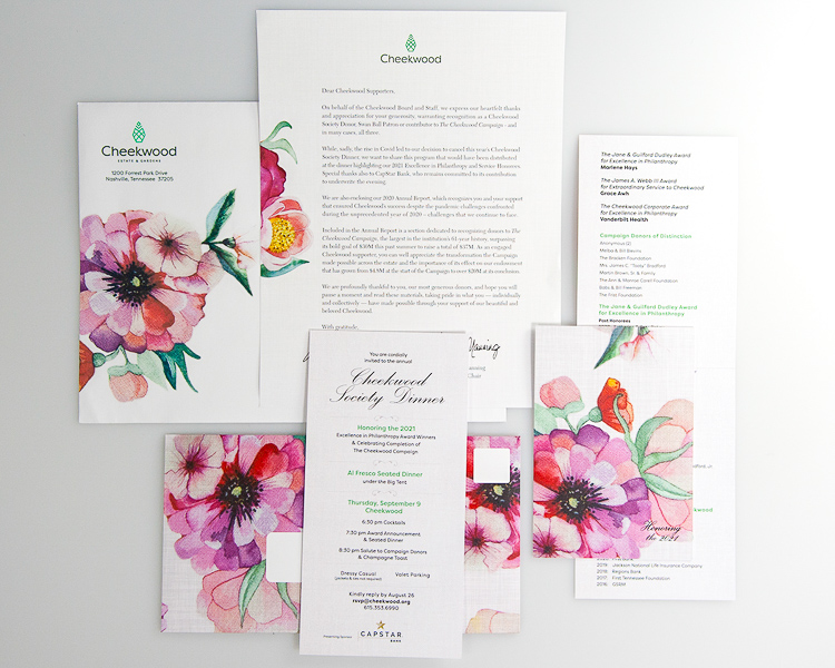 Cheekwood Society Dinner Mailings