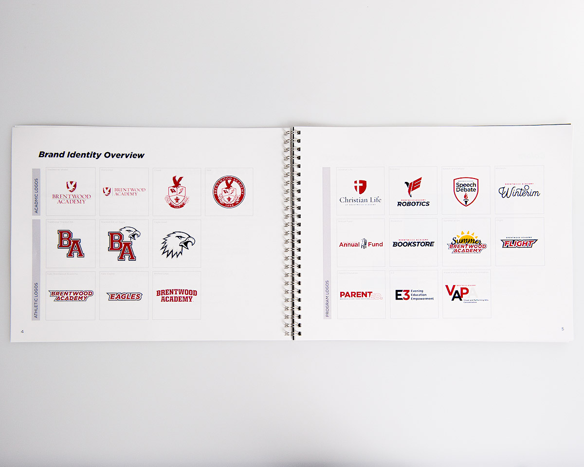 Phillips Printing Portfolio Brentwood Academy Brand Standards Manual