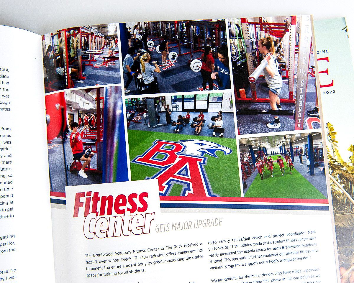 Phillips Printing Portfolio-Brentwood Academy Triangle Magazine