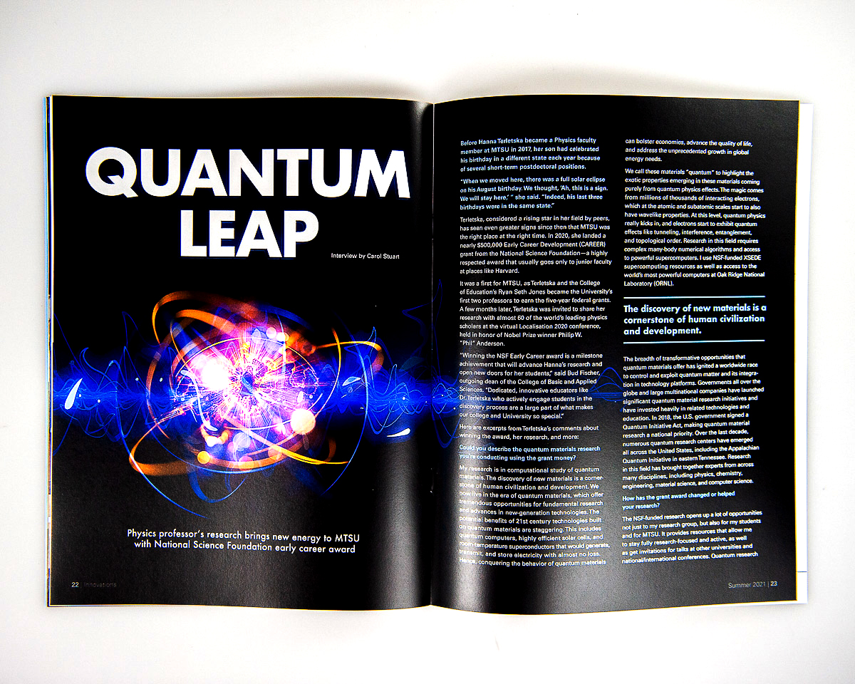 Phillips Printing Portfolio Middle Tennessee State University Innovations Magazine Summer 2021