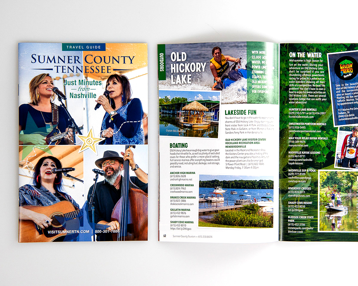 Phillips Printing Portfolio Sumner County Tourism Travel Guide Booklet