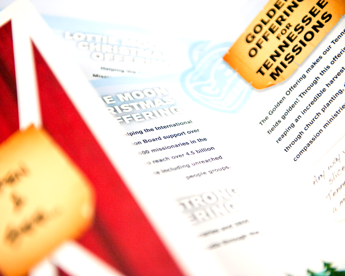 Phillips Printing Portfolio Tennessee Baptist Mission Board Gatefold Brochure