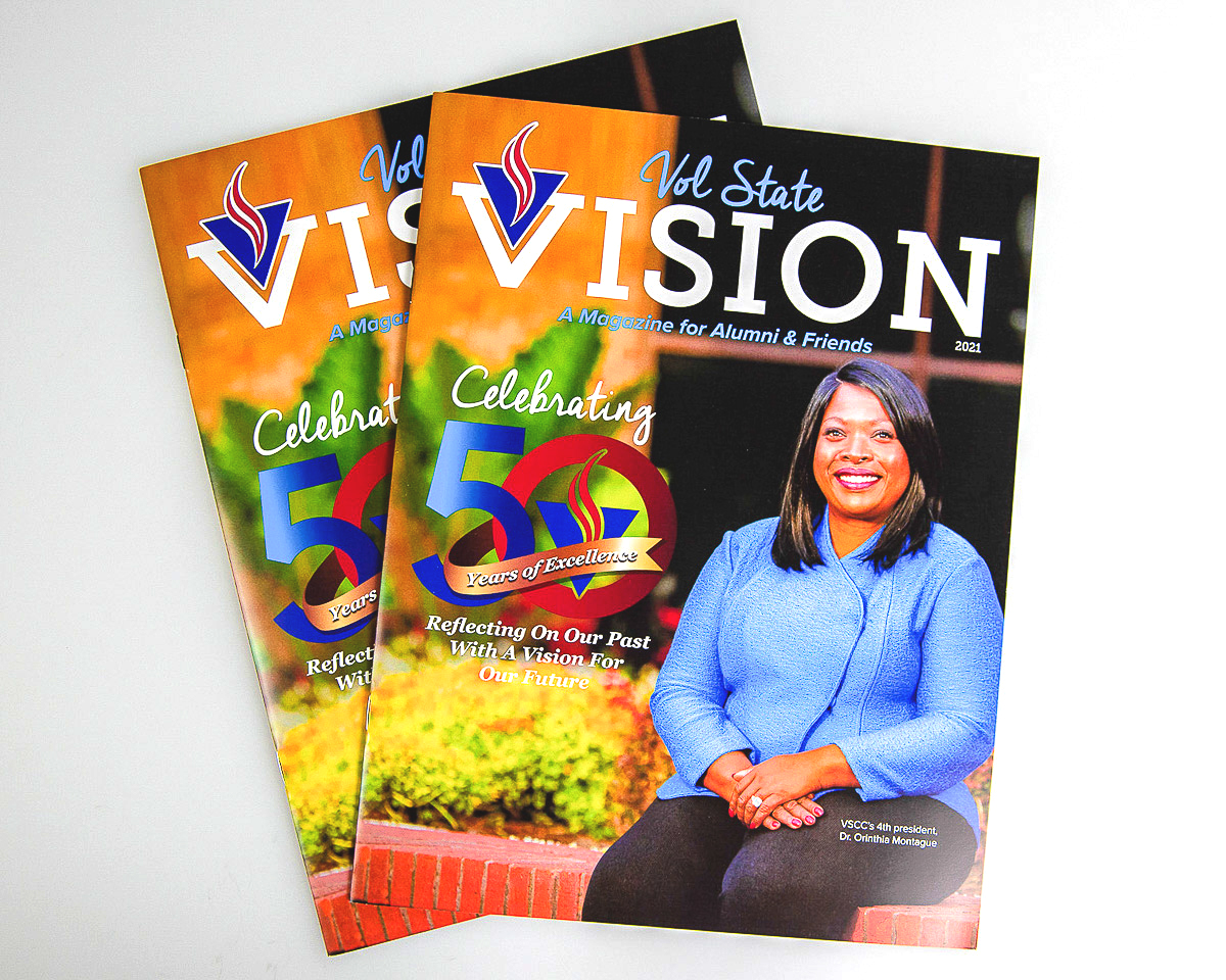 Phillips Printing Portfolio Volunteer State College Foundation Vol State Vision Magazine Mailer