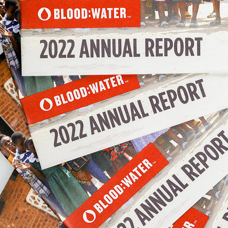 Phillips Printing Portfolio Blood Water Annual Report