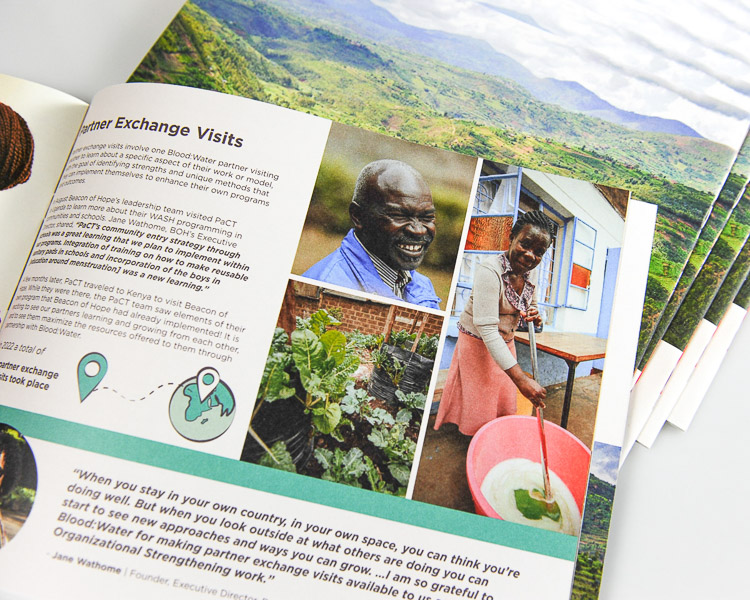 Phillips Printing Portfolio Blood Water Annual Report