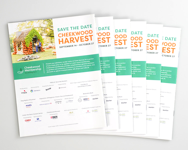 Cheekwood Harvest promotional mailers