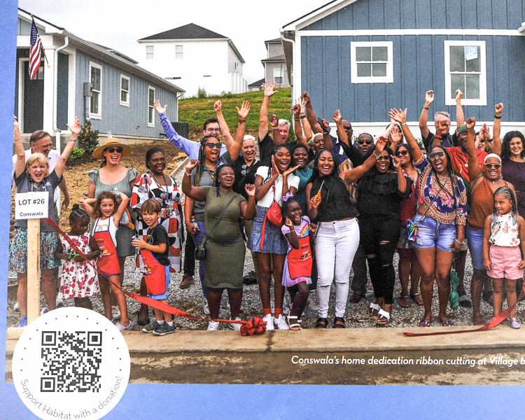 Habitat for Humanity home dedication event