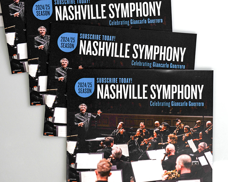 Nashville Symphony printed season guides