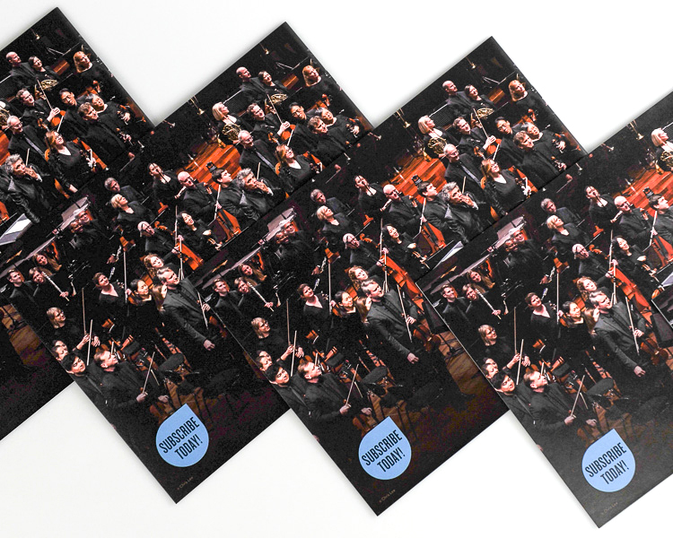 Nashville Symphony promotional direct mailers