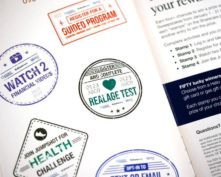 Sharecare wellness engagement activity mailer