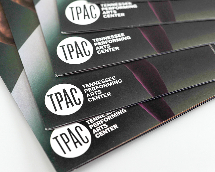 Tennessee Performing Arts Center TPAC branded performing arts mailers