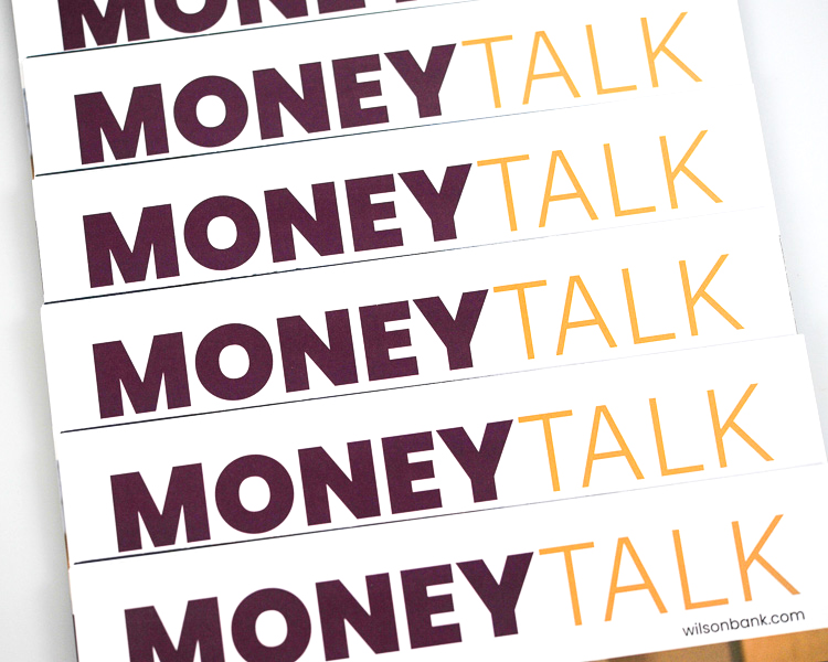 Wilson Bank Money Talk newsletter branding