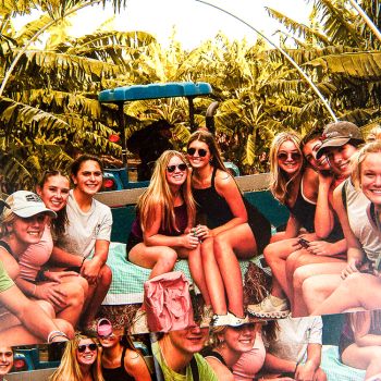 brentwood academy triangle magazine circular cover detail with students